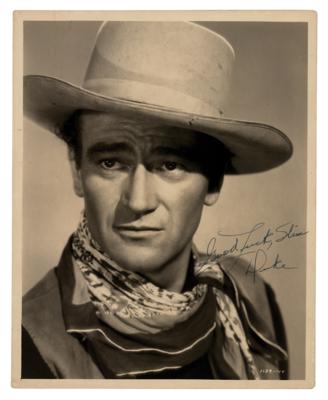 Lot #599 John Wayne Signed Photograph