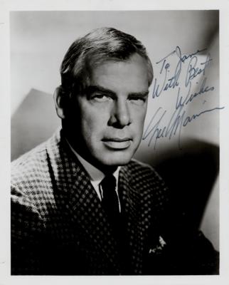 Lot #665 Lee Marvin Signed Photograph