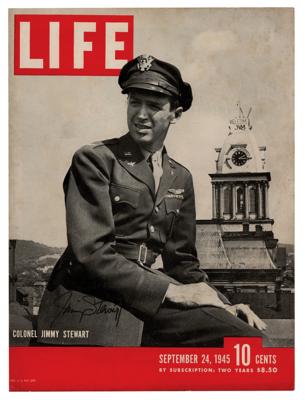 Lot #698 James Stewart Signed Magazine Cover - Image 1