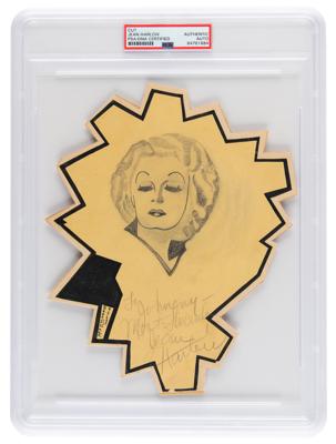 Lot #572 Jean Harlow Signed Sketch - Image 1
