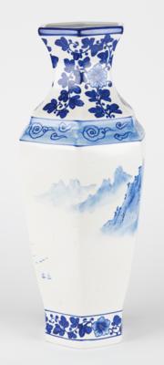 Lot #433 Hand Painted Japanese Vases - Image 5