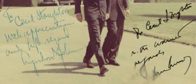 Lot #43 John F. Kennedy and Lyndon B. Johnson Signed Photograph to Cecil Stoughton - Image 3
