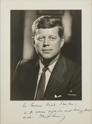 Lot #39 John F. Kennedy Signed Photograph to Gov. Orval Faubus - Image 1