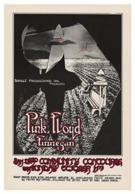 Lot #3112 Pink Floyd 1971 San Diego Concert Poster