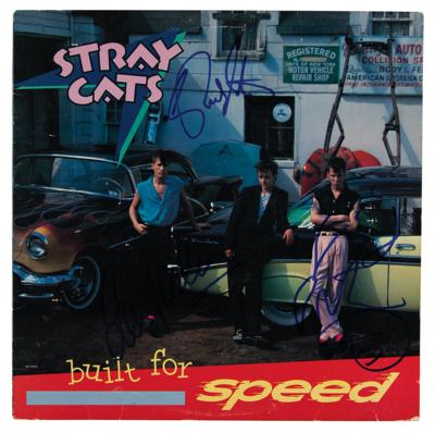 Lot #3517 Stray Cats Signed Album - Image 1