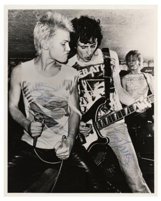 Lot #3449 Billy Idol and Tony James Signed Photograph