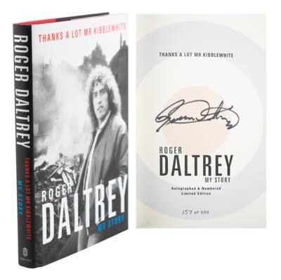 Lot #3091 Roger Daltrey Signed Book