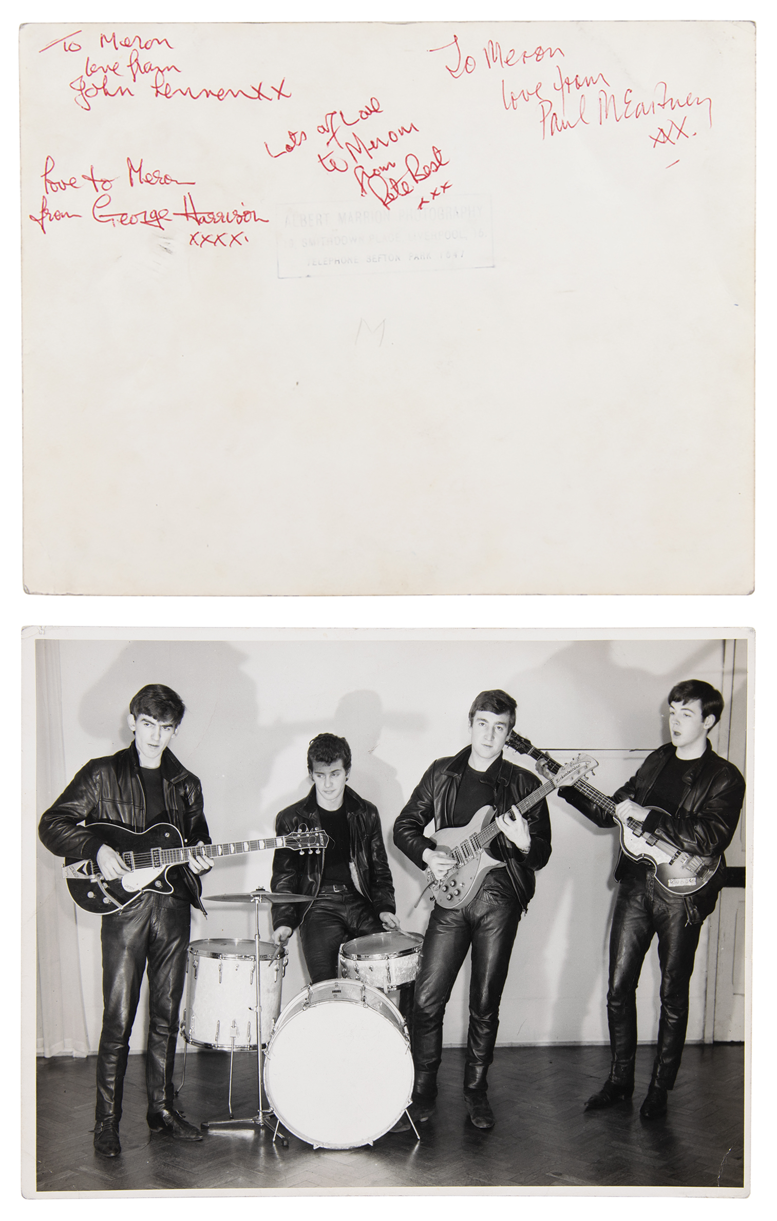 Lot #3001 Beatles Signed Photograph - Image 1