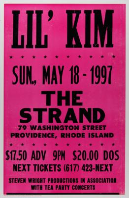Lot #3668 Lil' Kim 1997 Providence Concert Poster