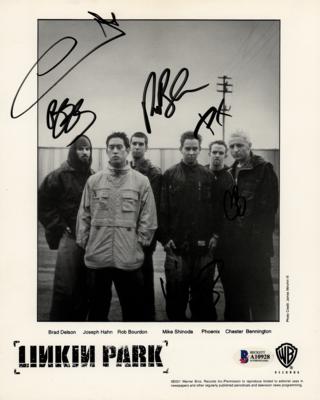 Lot #3669 Linkin Park Signed Photograph