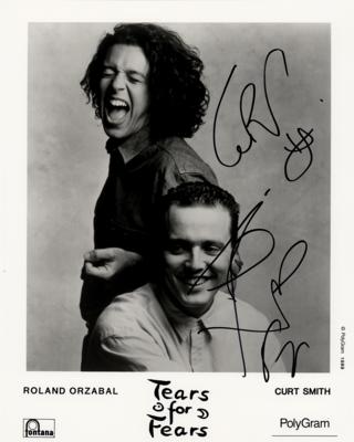 Lot #3521 Tears for Fears Signed Photograph - Image 1