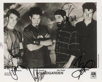 Lot #3678 Soundgarden Signed Photograph