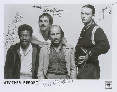 Lot #3328 Weather Report Signed Photograph