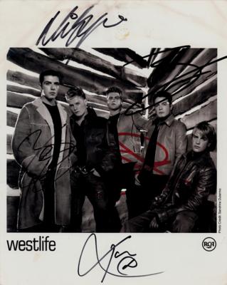 Lot #3684 Westlife Signed Photograph - Image 1