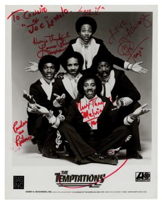 Lot #3326 The Temptations Signed Photograph