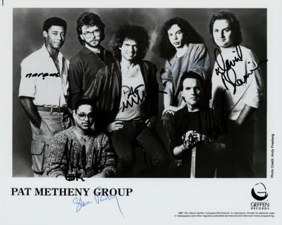 Lot #3502 Pat Metheny Group Signed Photograph - Image 1