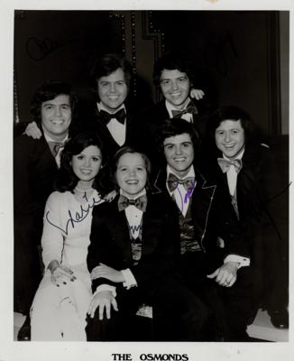Lot #3305 The Osmonds Signed Photograph
