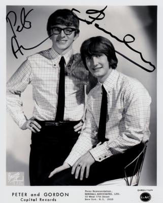 Lot #3214 Peter and Gordon Signed Photograph - Image 1