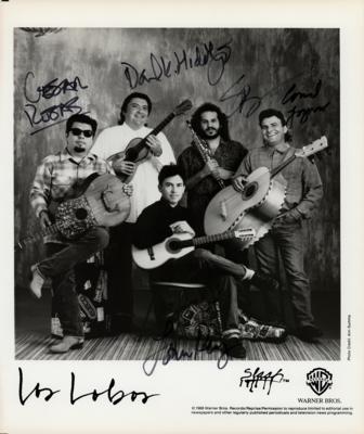 Lot #3494 Los Lobos Signed Photograph - Image 1