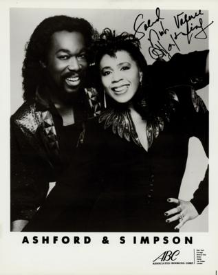 Lot #3263 Ashford and Simpson Signed Photograph