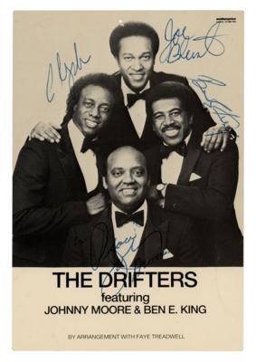 Lot #3156 The Drifters Signed Photograph
