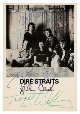 Lot #3474 Dire Straits Signed Photograph