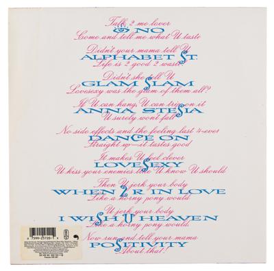 Lot #3534 Prince and the '87-89 Band' Signed Album - Image 2