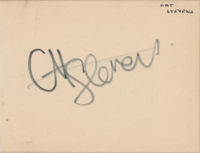 Lot #3319 Cat Stevens Signature (1967)