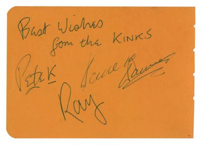 Lot #3205 Little Richard and The Kinks Signatures - Image 2