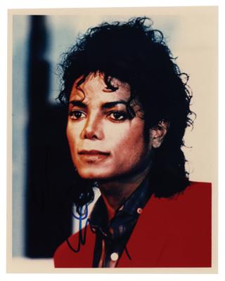 Lot #3531 Michael Jackson Signed Photograph