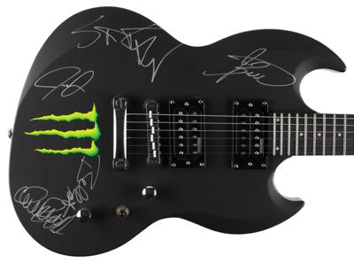 Lot #3458 Anthrax Signed Guitar