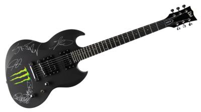 Lot #3458 Anthrax Signed Guitar - Image 2