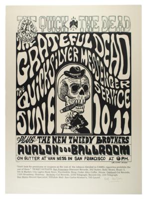 Lot #3099 Grateful Dead Limited Edition Oversized Lithograph Signed by Wes Wilson