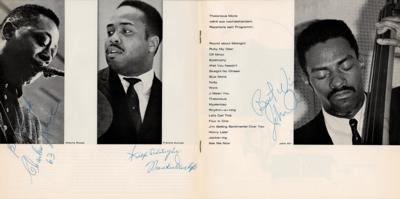 Lot #3121 Thelonious Monk and Band Signed 1963 Program - Image 2