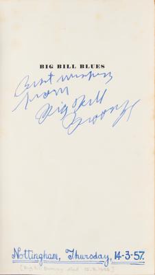 Lot #3128 Big Bill Broonzy Signed Book - Image 2