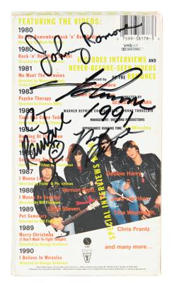 Lot #3443 The Ramones Signed VHS Tape