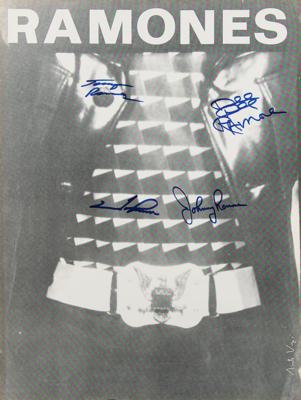 Lot #3435 The Ramones Signed Arturo Vega Poster