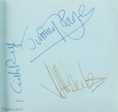 Lot #3175 The Yardbirds Signatures with Jimmy Page and Jeff Beck - Image 2