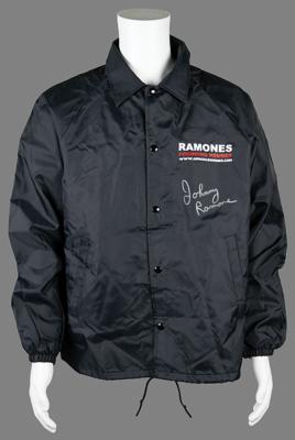Lot #3392 Johnny Ramone's Personally-Owned and Signed Ramones Windbreaker Jacket