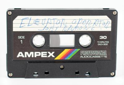 Lot #3410 Joey Ramone's Signed Demo Cassette Tape for 'Elevator Operator'