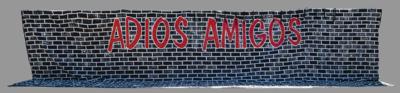 Lot #3398 The Ramones: Arturo Vega Hand-Painted Stage Backdrop from Adios Amigos Tour