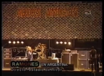 Lot #3398 The Ramones: Arturo Vega Hand-Painted Stage Backdrop from Adios Amigos Tour - Image 3