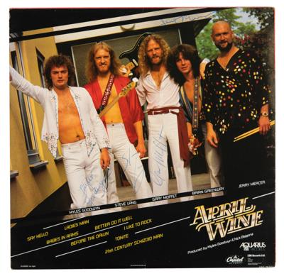 Lot #3262 April Wine Signed Album - Image 2