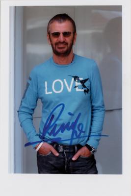 Lot #3039 Ringo Starr Signed Photograph