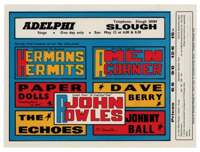 Lot #3195 Herman's Hermits 1968 Adelphi Theatre (Slough) Handbill - Image 1