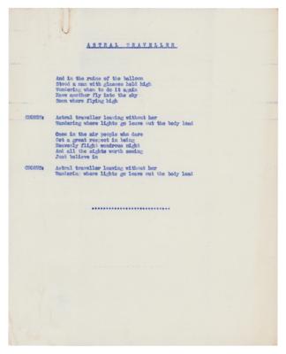 Lot #3253 Yes: Jon Anderson Handwritten Lyrics for 'Astral Traveller' - Image 3