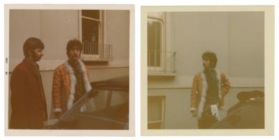Lot #3010 John Lennon and Ringo Starr (2) Original Candid Photographs (1967)