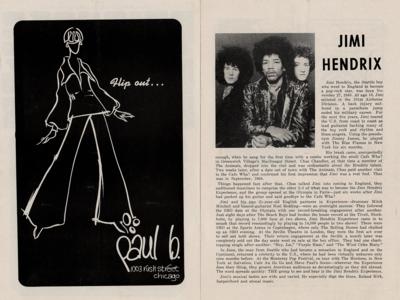 Lot #3062 Jimi Hendrix Experience 1968 Coliseum (Chicago) Ticket and Program - Image 2