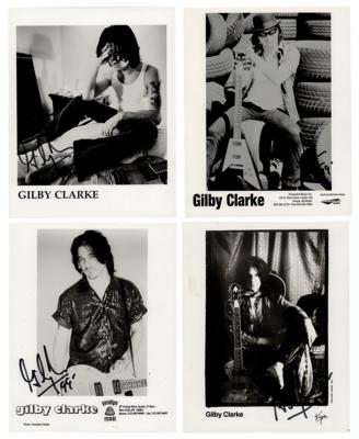 Lot #3451 Guns N' Roses: Gilby Clarke Autograph Letter Signed with (4) Signed Photos and Xmas Card - Image 2