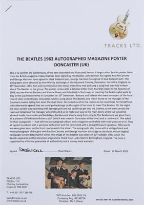 Lot #3004 Beatles Signed Magazine Poster (1963) - Image 9